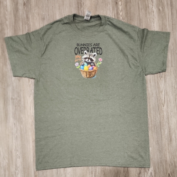 Easter Shirt with Raccoon Stay Feral - Picture 2 of 3